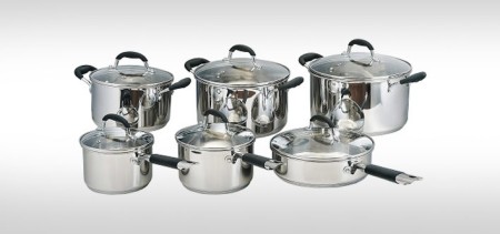 12-Piece Geneva Stainless Steel Cookware Set