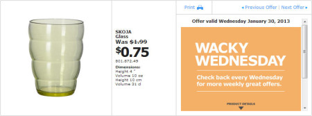 IKEA - Vancouver Wacky Wednesday Deal of the Day Coquitlam (Jan 30) B