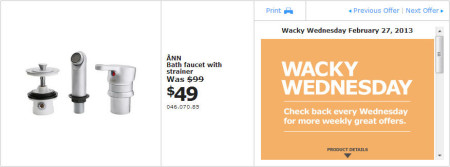 IKEA - Vancouver Wacky Wednesday Deal of the Day Coquitlam (Feb 27) A