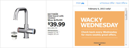 IKEA - Vancouver Wacky Wednesday Deal of the Day Richmond (Feb 6) B