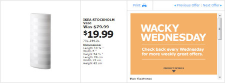 IKEA - Vancouver Wacky Wednesday Deal of the Day Richmond (March 6) B