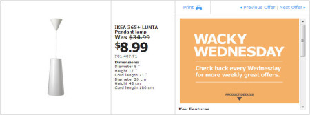 IKEA - Vancouver Wacky Wednesday Deal of the Day Richmond (March 6) D