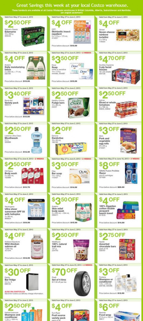 Costco Weekly Handout Instant Savings Coupons WEST (May 27 - June 2)