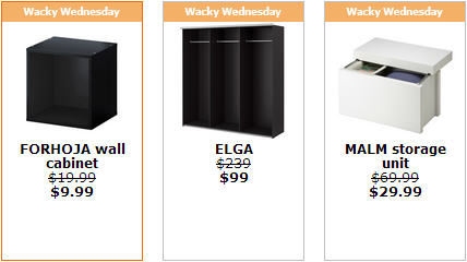 IKEA - Vancouver Wacky Wednesday Deal of the Day Coquitlam (May 15)