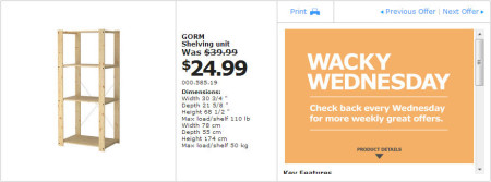 IKEA - Vancouver Wacky Wednesday Deal of the Day Richmond (May 29) A