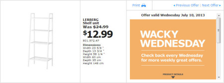 IKEA - Vancouver Wacky Wednesday Deal of the Day Coquitlam (July 10) B