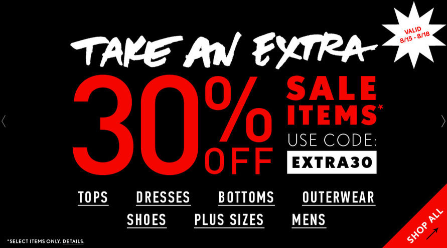 Forever 21 Extra 30 Off Sale Items Promo Code (Until Aug 18)