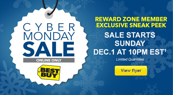 Best Buy Cyber Monday Sale Online Only - Sneak Peek Flyer