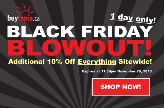Buytopia Black Friday Blowout Extra 10 Off Promo Code (Nov 29)