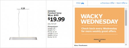 IKEA - Vancouver Wacky Wednesday Deal of the Day (Sept 24) B