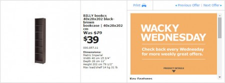 IKEA - Vancouver Wacky Wednesday Deal of the Day (Sept 3) B