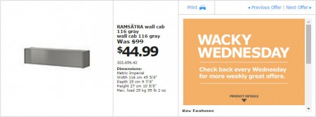 IKEA - Vancouver Wacky Wednesday Deal of the Day (Oct 29) B