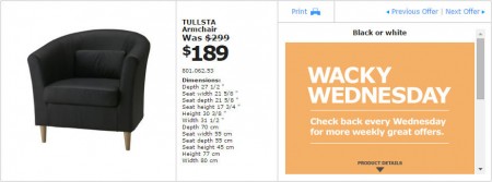 IKEA - Vancouver Wacky Wednesday Deal of the Day (Nov 26) B