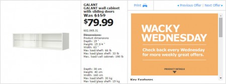 IKEA - Vancouver Wacky Wednesday Deal of the Day (Dec 24) A