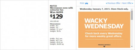 IKEA - Vancouver Wacky Wednesday Deal of the Day (Jan 7) B