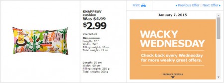 IKEA - Vancouver Wacky Wednesday Deal of the Day (Jan 7) C