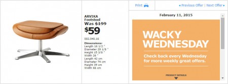 IKEA - Vancouver Wacky Wednesday Deal of the Day (Feb 11) B