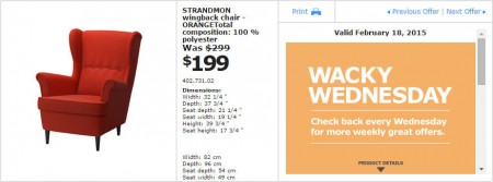 IKEA - Vancouver Wacky Wednesday Deal of the Day (Feb 18) A