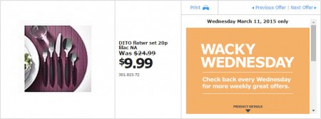 IKEA - Vancouver Wacky Wednesday Deal of the Day (Mar 11)