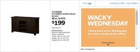 IKEA - Vancouver Wacky Wednesday Deal of the Day (Mar 18) B