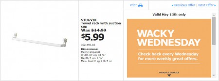 IKEA - Vancouver Wacky Wednesday Deal of the Day (May 13) B