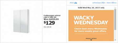 IKEA - Vancouver Wacky Wednesday Deal of the Day (May 20) R2