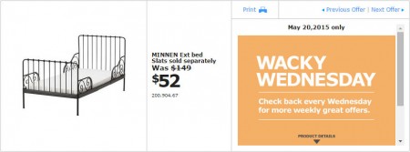 IKEA - Vancouver Wacky Wednesday Deal of the Day (May 20) R3