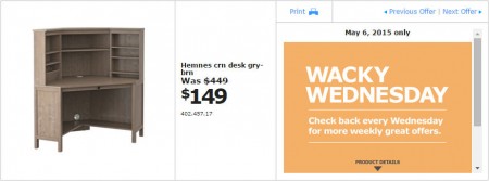 IKEA - Vancouver Wacky Wednesday Deal of the Day (May 6) A