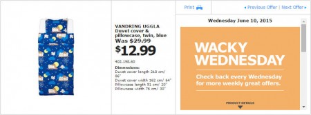 IKEA - Vancouver Wacky Wednesday Deal of the Day (June 10) B