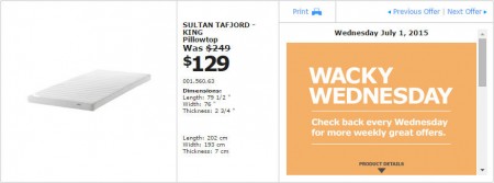 IKEA - Vancouver Wacky Wednesday Deal of the Day (July 1) B