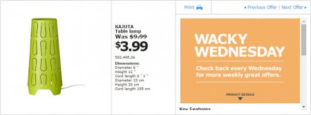 IKEA - Vancouver Wacky Wednesday Deal of the Day (July 15) A