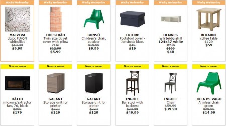 IKEA - Vancouver Wacky Wednesday Deal of the Day (July 15) B