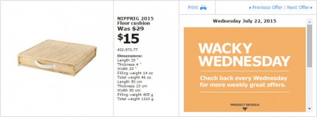 IKEA - Vancouver Wacky Wednesday Deal of the Day (July 22) C