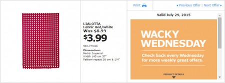 IKEA - Vancouver Wacky Wednesday Deal of the Day (July 29) C
