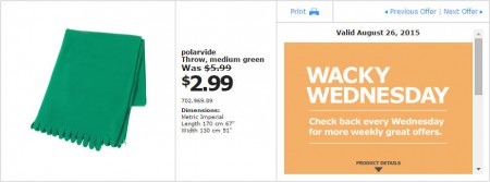 IKEA - Vancouver Wacky Wednesday Deal of the Day (Aug 26) A