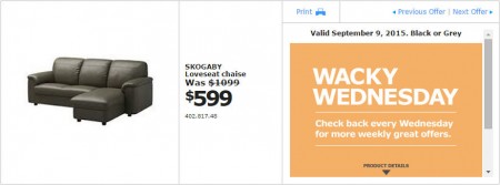 IKEA - Vancouver Wacky Wednesday Deal of the Day (Sept 9)