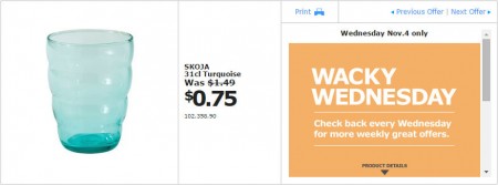 IKEA - Vancouver Wacky Wednesday Deal of the Day (Nov 4) A