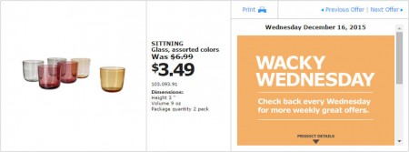 IKEA - Vancouver Wacky Wednesday Deal of the Day (Dec 16) B
