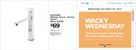 IKEA - Vancouver Wacky Wednesday Deal of the Day (Dec 30) B