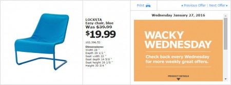 IKEA - Vancouver Wacky Wednesday Deal of the Day (Jan 27) A