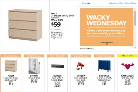 IKEA - Vancouver Wacky Wednesday Deal of the Day (Mar 30)
