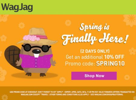 WagJag Extra 10 Off Promo Code (Apr 25-26)