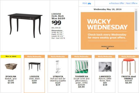 IKEA - Vancouver Wacky Wednesday Deal of the Day (May 18)