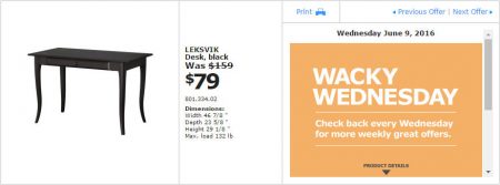 IKEA - Vancouver Wacky Wednesday Deal of the Day (June 8) B